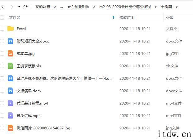 2020会计岗位速成课程视频教程
