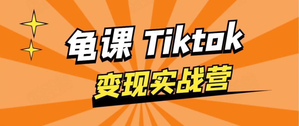 龟课TikTok变现实战训练营课程