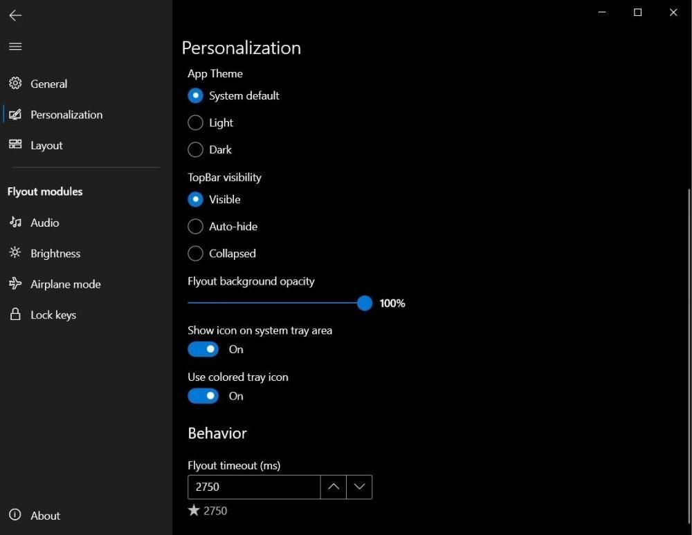 这款 ModernFlyouts 运用为 Win10 带来全新升级当代弹出式菜单：顺畅 UI