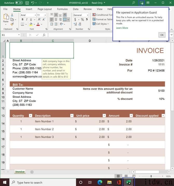 微软公司公布运用守护作用已经可用于 Office：可在沙盒中编辑不受信任的文本文档