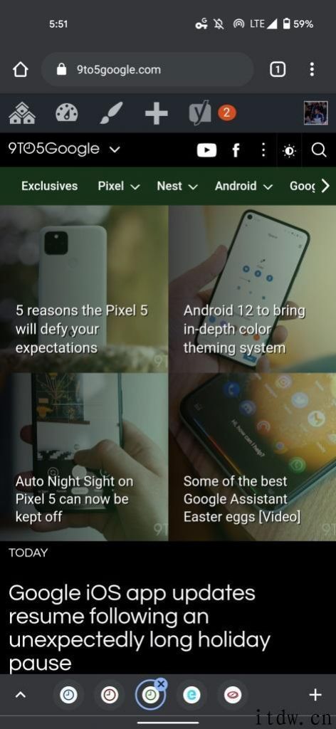 安卓版 Chrome 浏览器推出网格视图和标签页组作用