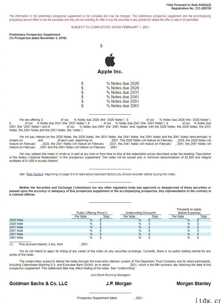 iPhone拟发行六一部分票据，最少面额为 2000 美金，盘前涨约 1.42%