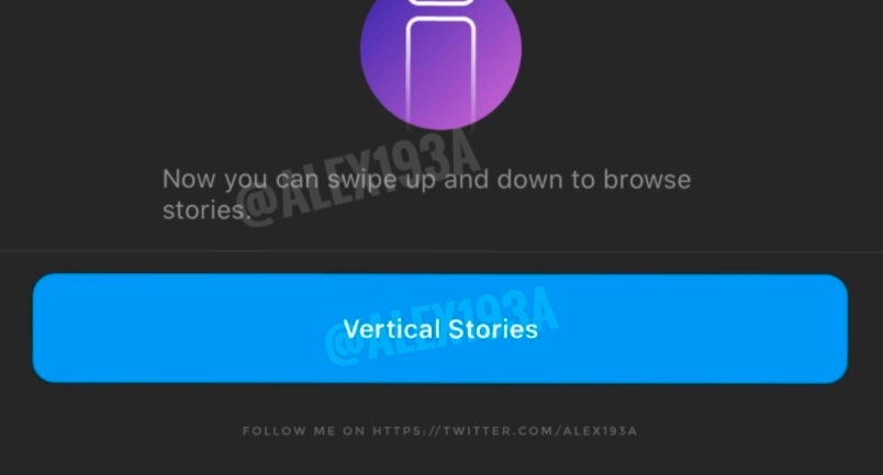 Instagram 已经开发垂直滑动的 Stories 功能，类似 TikTok