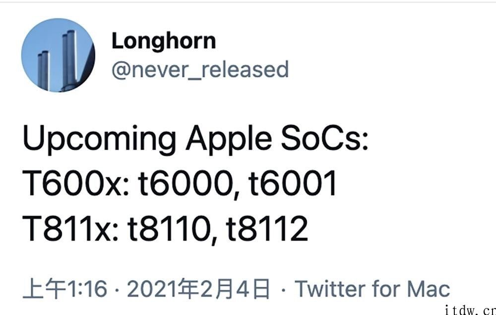 爆料：iPhone已经开发四款芯片，在其中2款有望用于 iPhone 等挪动产品