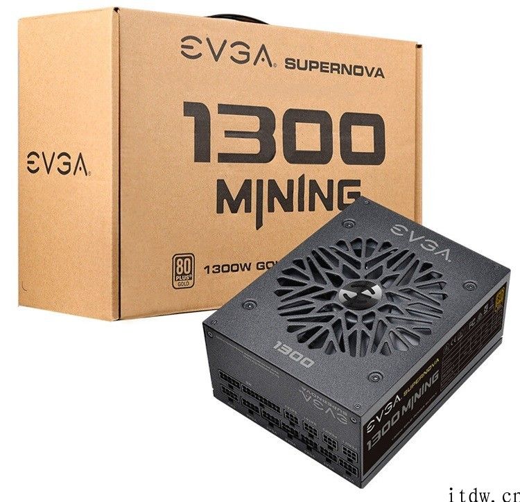 EVGA 发布 SuperNova 1300 M1 挖矿电源：支持数最多 6 显卡供电