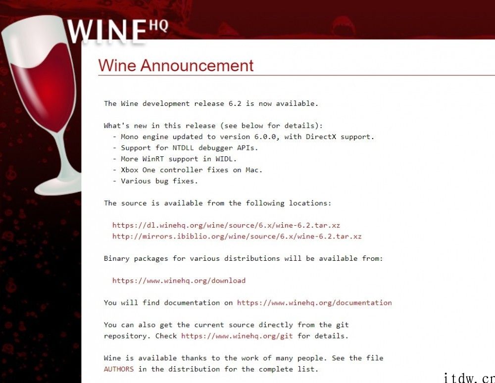 Wine 6.2 正式版发布：修复 Mac 应用 Xbox One 手柄难题