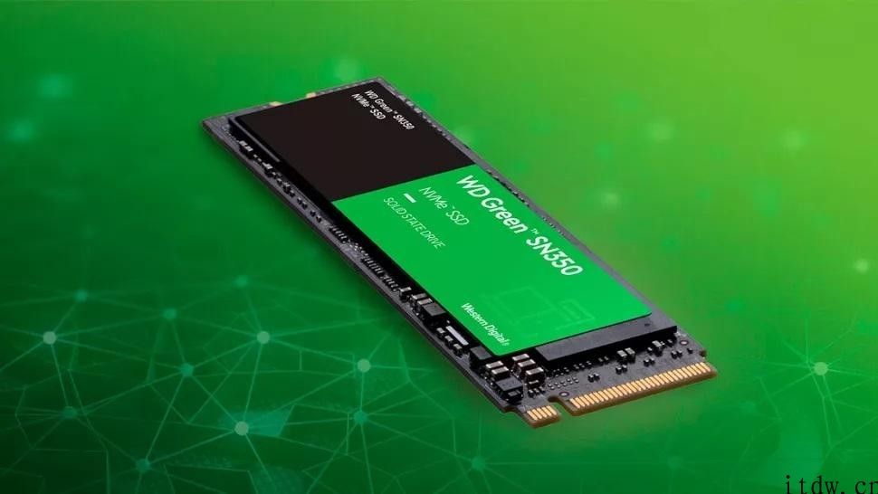 西数发布新款绿盘 SN350 M.2 SSD，最大 100 美金