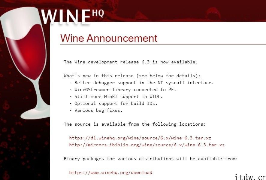 Wine 6.3 正式版发布：修复 Steam 与 iTunes 错误难题