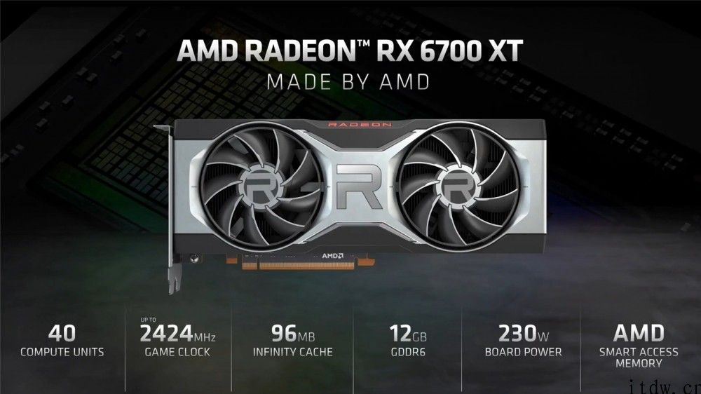 AMD RX 6700XT 显卡发布：性能超 RTX 2080 Super，479 美金