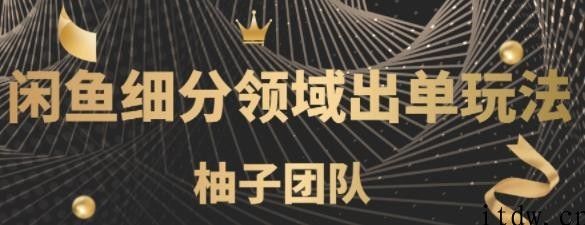 闲鱼细分领域暴力出单玩法，低成本单号月入5000+