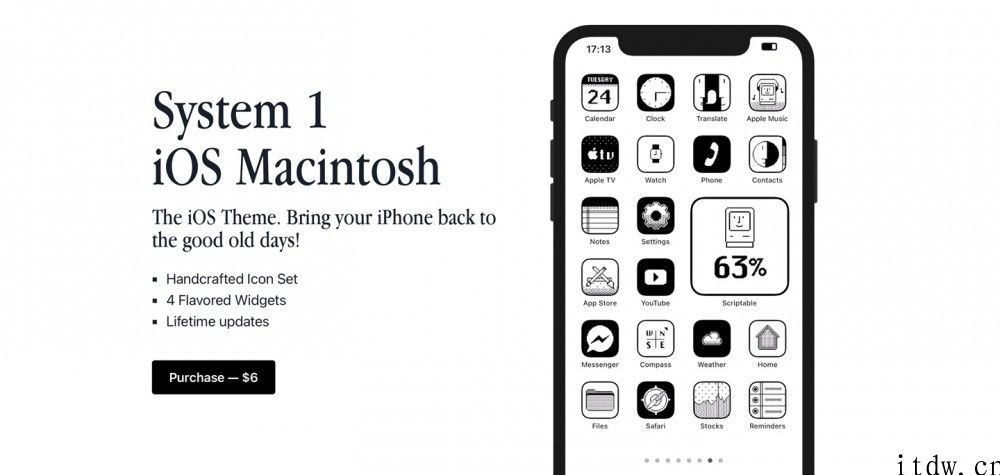 这种图标包可修改 iPhone iOS 14 主屏幕，用上 1984 Macintosh 风格