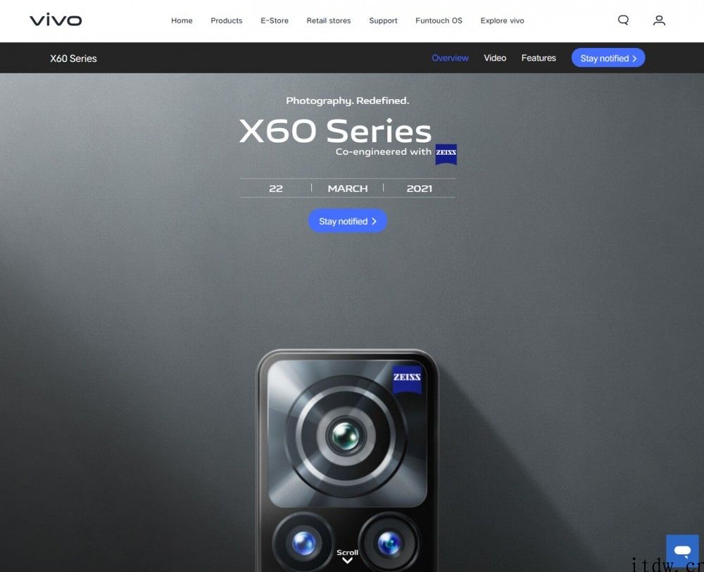 外媒：vivo X60 国际版将适用像素位移超采样拍摄，3 月 22 日公布