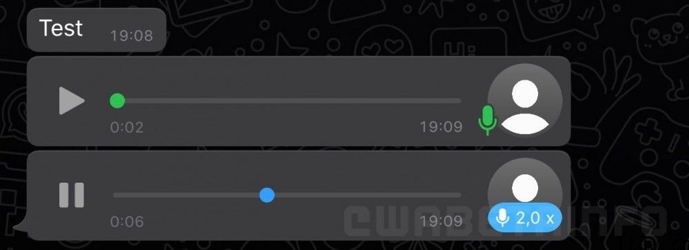 从此不害怕长条语音，WhatsApp iOS 版正测试语音倍速播放