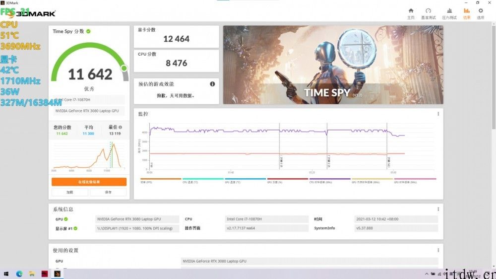 【IT之家评测室】微星强袭 2 GE76 游戏本评测：移动端最強 3080 主要表现怎样？