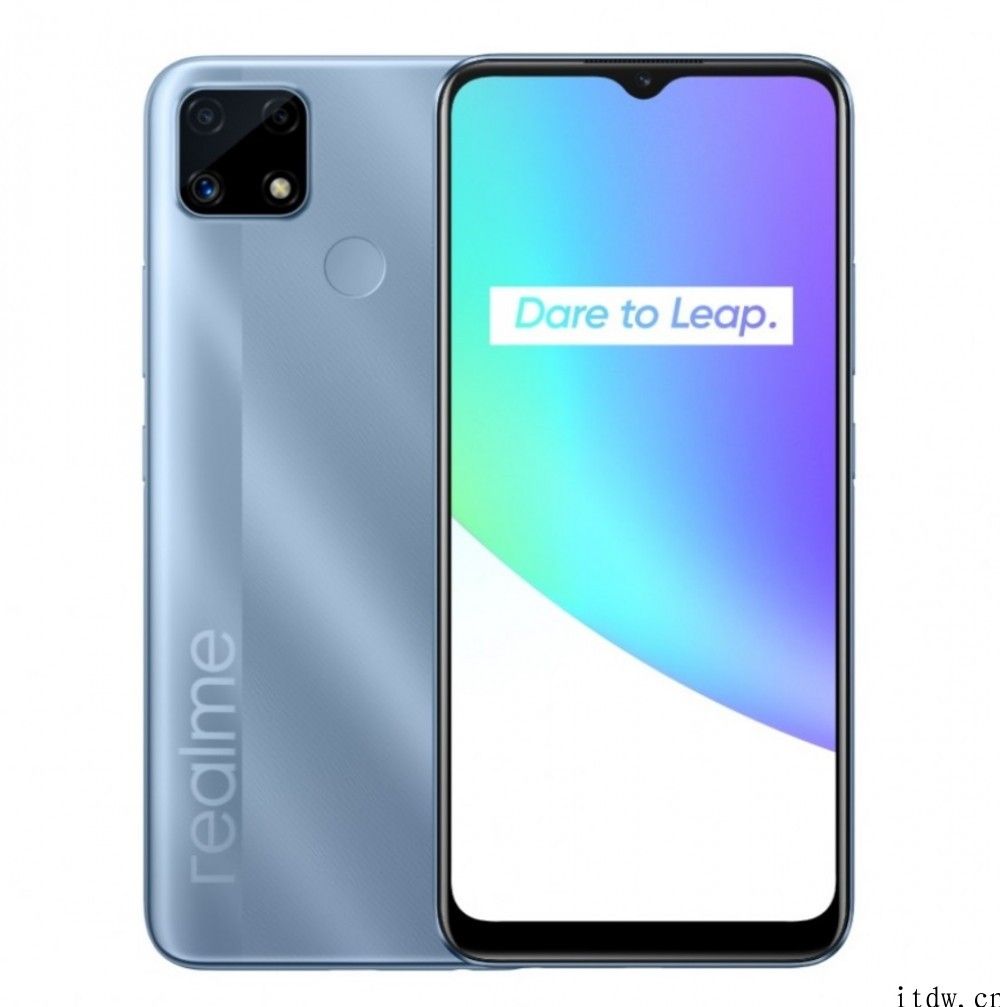 realme C25 手机发布：6000mAh 大电池，售价约 1000 元