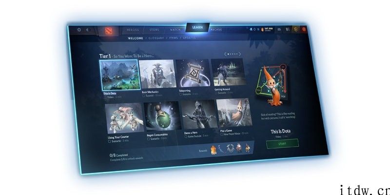 《Dota2》大升级：全方位优化新手体验，官网翻新