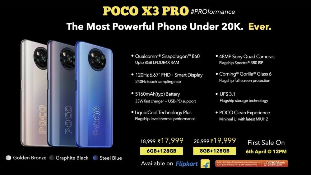 小米 POCO X3 PRO 印尼发布：骁龙 860 120Hz 屏，约 1600 元