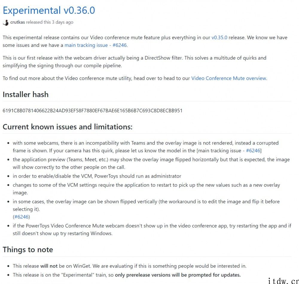微软公司完全免费专用工具 PowerToys v0.36.0 测试版发布：再次带来视频会议静音作用