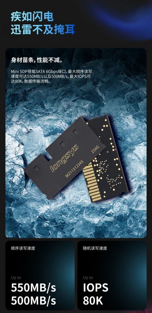 江波龙发布 Mini SDP 系列产品小型固态硬盘：厚度 1.23mm，较大  1TB