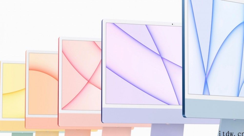 1299 美金起，iPhone全新升级 24 英寸 M1 iMac 发布：4.5K 显示屏，边框更窄更薄