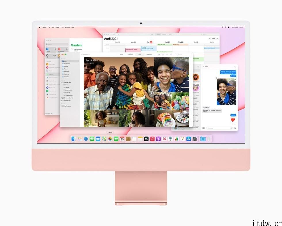 苹果详解全新升级 M1 iMac：七种艳丽颜色，超薄体型，绚丽多彩 4.5K 视网膜显示屏