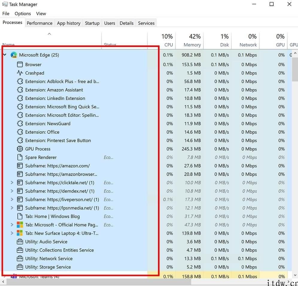 Win10 任务管理器功能大升级，并减少资源占用