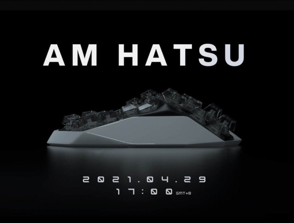 李楠怒喵高新科技将于 4 月 29 日发布 AM HATSU 机械键盘，预计售价过万