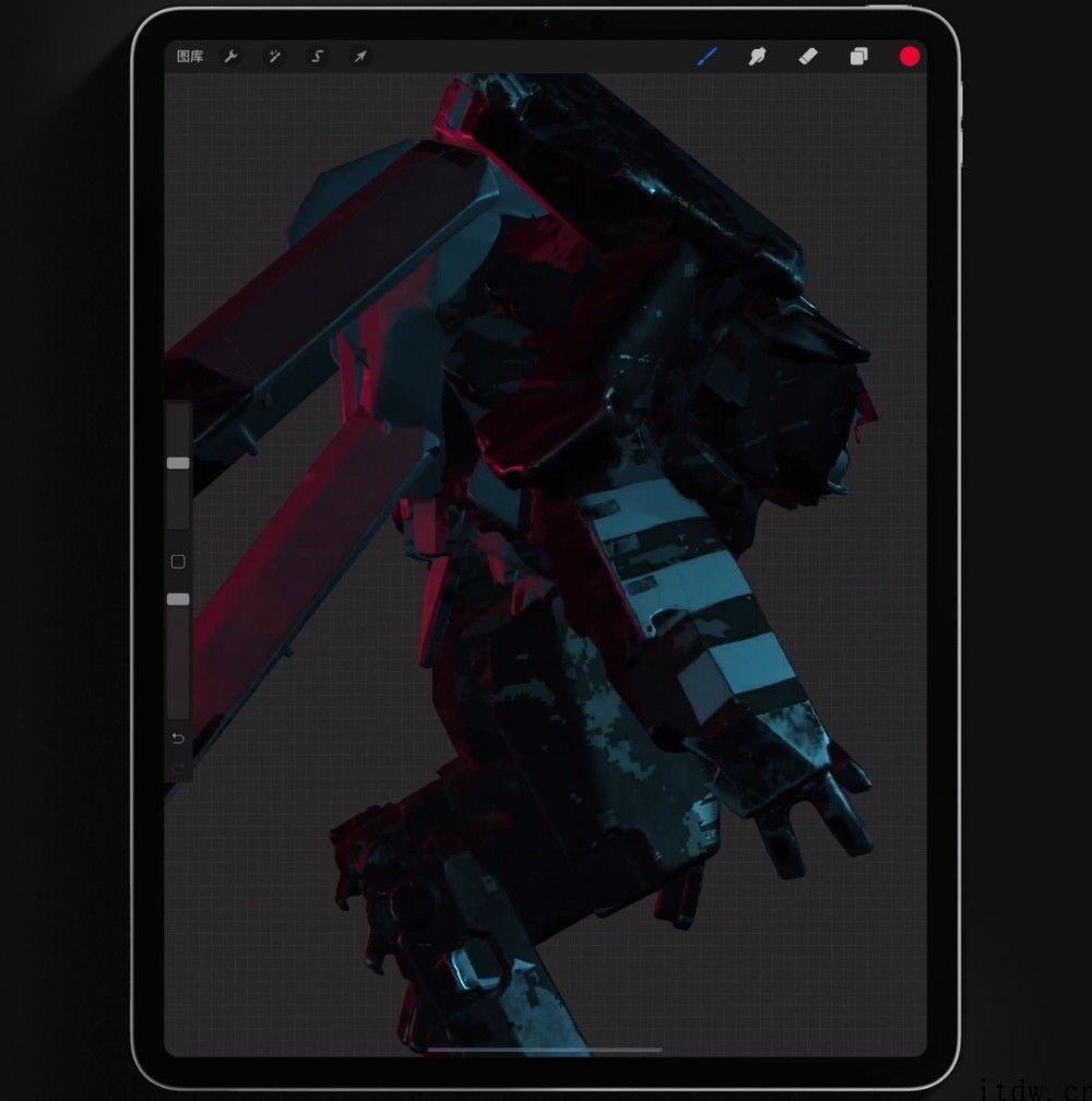 “全新升级的维度”，绘画软件 Procreate 预热适配iPhone M1 iPad Pro：速度快 4 倍，可在 三维 实体模型上作画