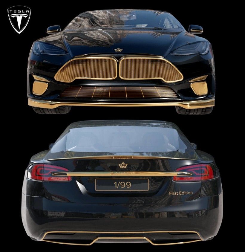 Caviar 定制特斯拉 Model S 限量版 iPhone 12 Pro 及其汽车