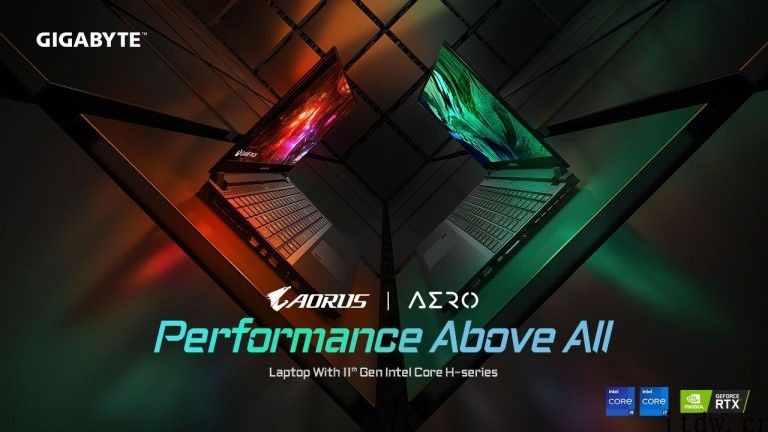 技嘉主板 AORUS/AERO/G 系列产品笔记本预热：搭载 H45 处理器，较大  17.3 英寸显示屏