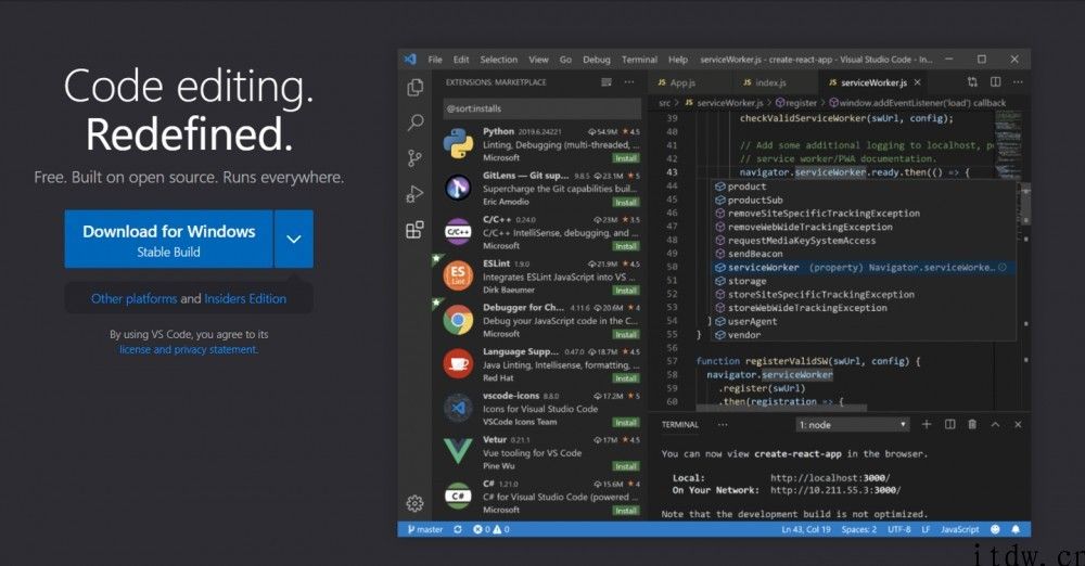 微软公司 Visual Studio Code 1.56 发布，已支持根据 Windows 软件包管理器安装