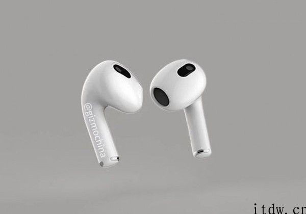 外媒：苹果 AirPods 3 将搭载 U1 芯片，耳机柄稍短一些