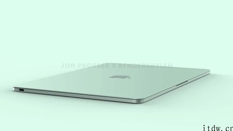 重特大工程变更，iPhone新一代七彩 MacBook Air 渲染图曝光：白色电脑键盘   触控板变小