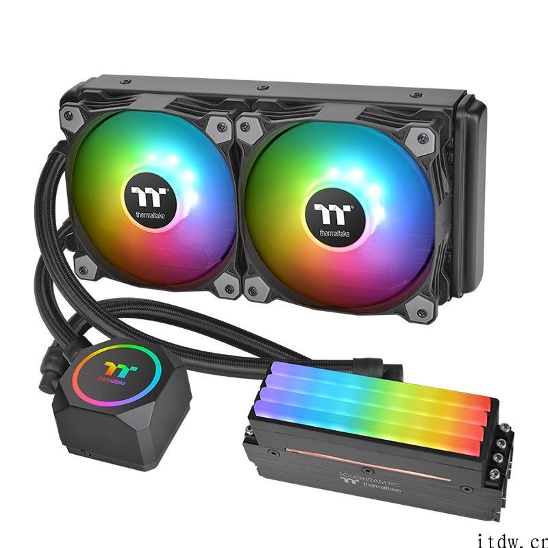 Tt 公布 Floe RC 240/360 白色款一体水冷散热器：含运行内存散热组件