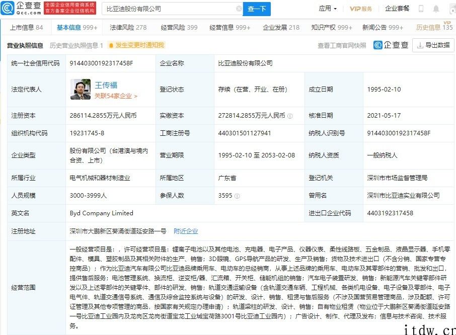 比亚迪获多种“网络预约出租汽车运输证”行政许可
