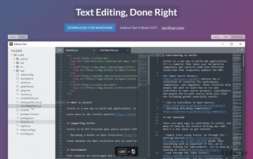 Sublime Text 4首个稳定版发布