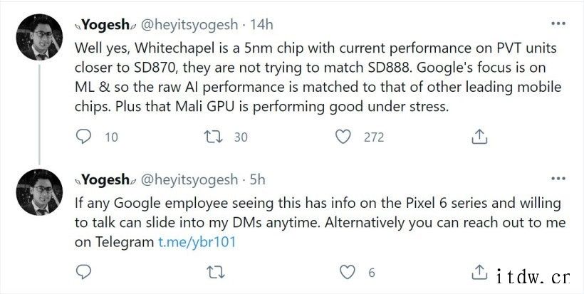 谷歌 Pixel 6 可能搭载谷歌自研芯片