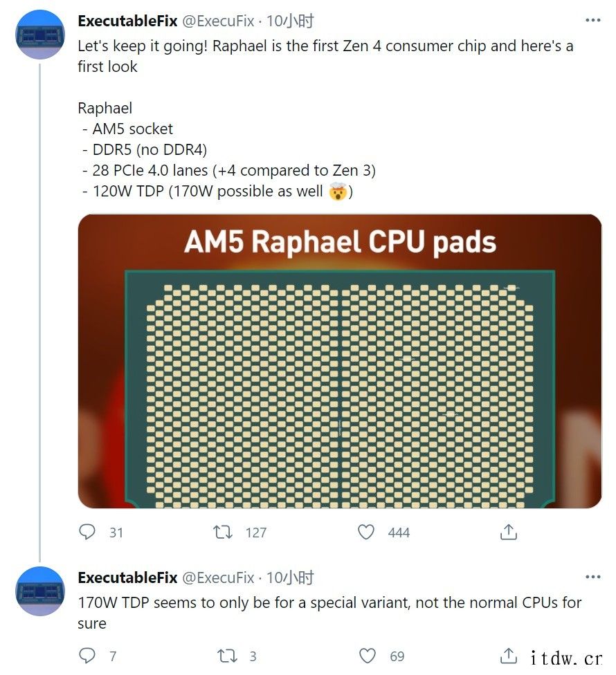 AMD 未来 Zen4 架构桌面处理器将采用全新AM5接口
