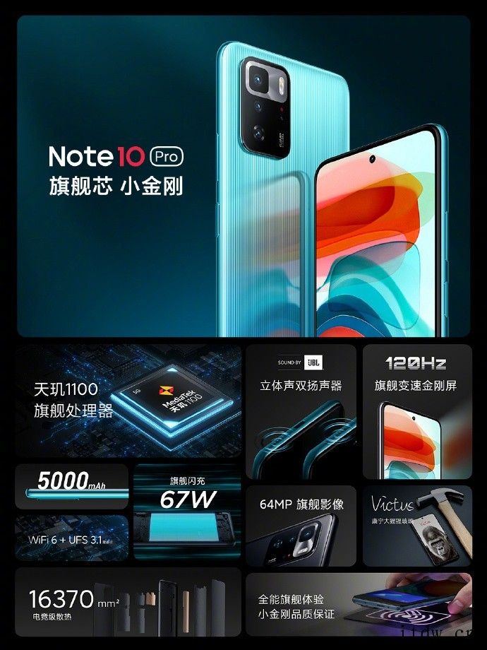 Redmi Note10 Pro 首发特惠价 1499 元起京东 Redmi Note 10 Pro 6G+128G 1