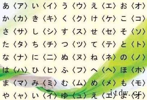 五十音图表及五十音图学习方法