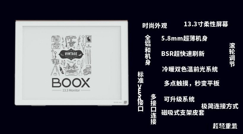 文石发布 BOOX Mira 墨水显示器