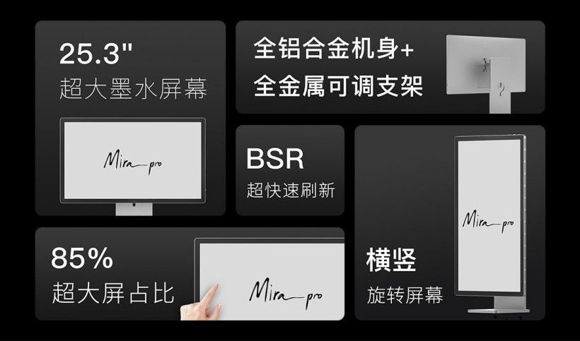 文石发布BOOX Mira Pro 显示器