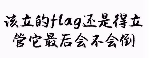 立flag是什么意思?