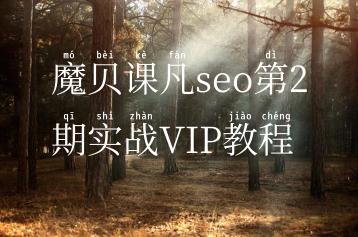 魔贝课凡seo第2期实战VIP教程