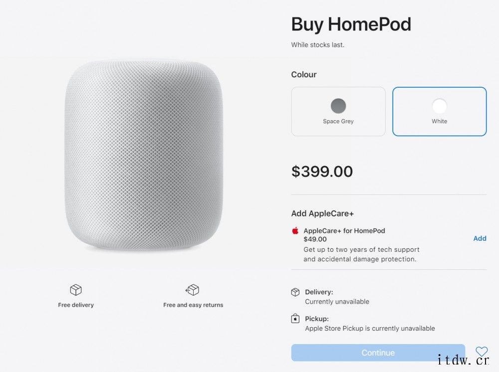 苹果 HomePod mini 音箱宣布停产