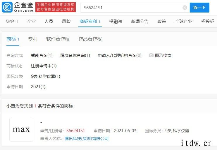 腾讯申请机器人商标 详情请欣赏