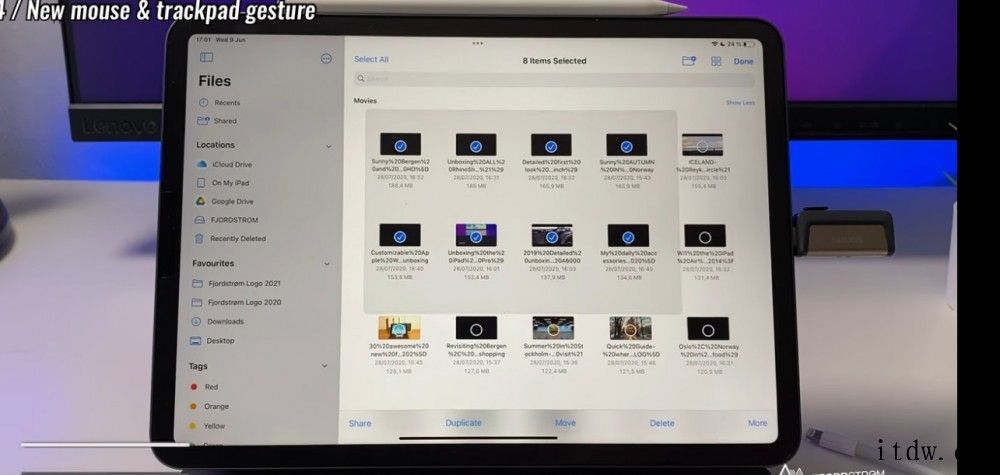 苹果 iPadOS 15 文件应用已支持进度条、读取 NTF