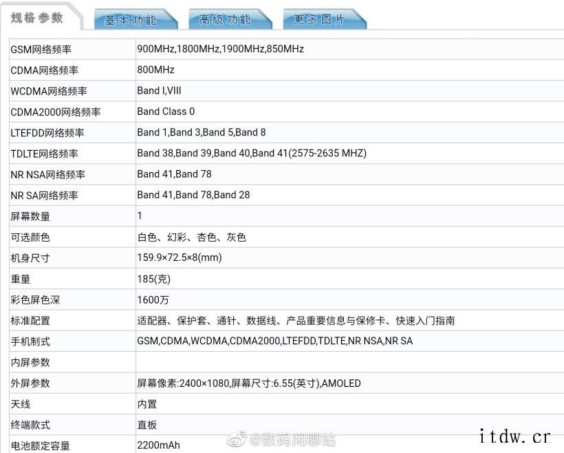 realme 新机更多参数公布:搭载骁龙 870,后置 50