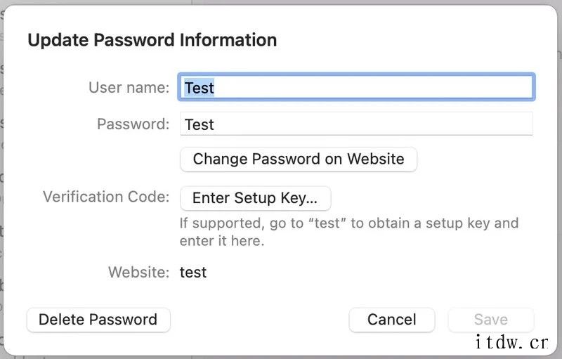 苹果 macOS 12 推出原生密码管理器,可以手动输入网址
