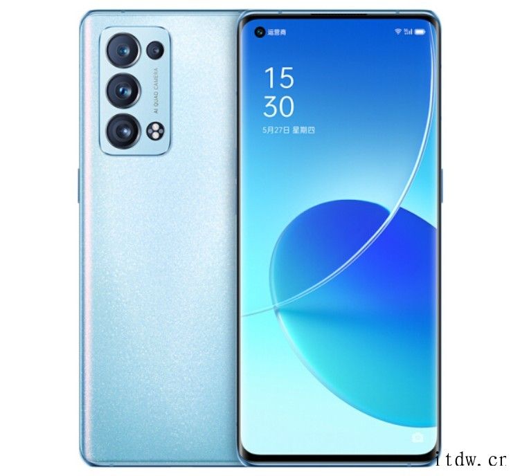 OPPO Reno6 系列手机热销:65W 超级闪充,279